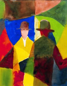 Reflejo en el escaparate de August Macke