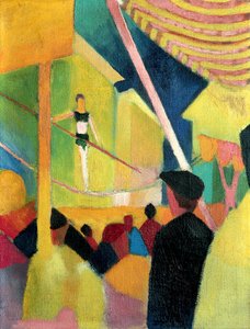 Equilibrista, c. 1913 de August Macke