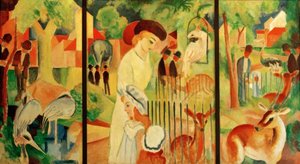 Tríptico: Gran Jardín Zoológico de August Macke