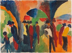 Bajo los arcos de Thun, 1913 de August Macke