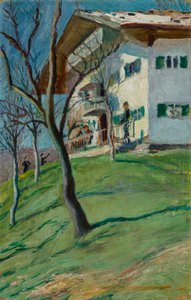 Nuestra casita en Tegernsee de August Macke