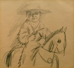 Walter como vaquero de August Macke