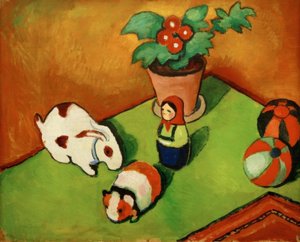 Los juguetes de Walterchen de August Macke