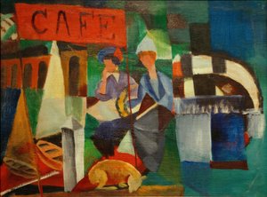 Dos damas en el café de August Macke