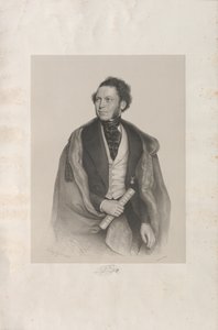 Retrato del compositor y director Gottfried von Preyer 1807-1901, 1845