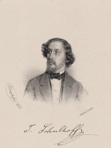 Retrato del pianista y compositor Julius Schulhoff 1825-1898, 1850