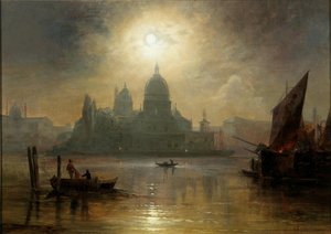 Venecia, una noche de luna sobre Santa Maria della Salute