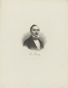 Retrato del pianista y compositor Diederich Krug, c. 1850 de August Weger