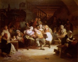 El baile de la polca de August de Wilde