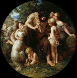 Jubal, el padre de la flauta, 1839 de August von Kloeber