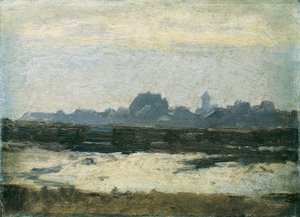Vista de la ciudad de August von Pettenkofen