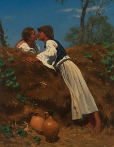 el beso II de August von Pettenkofen