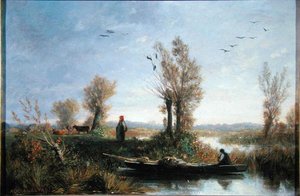 Las orillas de un canal de Auguste Paul Charles Anastasi