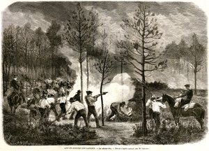 El gran incendio de las Landas, el contrafuego de Auguste Andre Lancon
