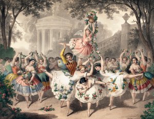 Un ballet en la ópera, del artista francés Pierre-Auguste Belin