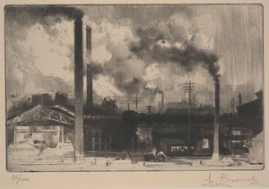 En las Obras de Creusot - las Acerías de Auguste Brouet