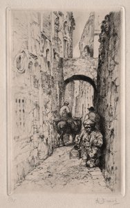 Dwarf in Narrow Street de Auguste Brouet