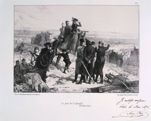 El día de la batalla, sitio de París, Guerra Franco-Prusiana, 1870-1871 de Auguste Bry