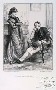 Pauvre Nini, ¡te has comido un perro!, Sitio de París, 1871 de Auguste Bry