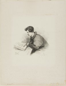 Retrato de Auguste Raffet de Auguste Bry