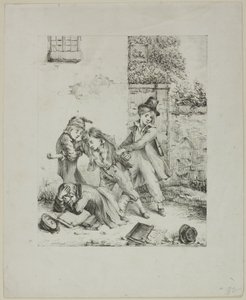 Escolares peleando de Auguste Bry