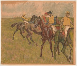 Caballos de carrera de Auguste Clot