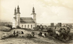 Iglesia de Santa María en Wisby de Auguste Etienne Francois Mayer