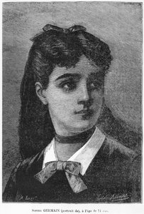 Sophie Germain (1776-1831) a los 14 años, ilustración de 
