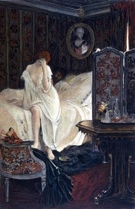 La mujer adúltera. Ilustración de Auguste François Gorguet (1862 - 1927) para 