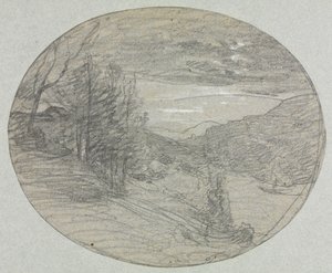 Paisaje, 1800s de Auguste Francois Ravier