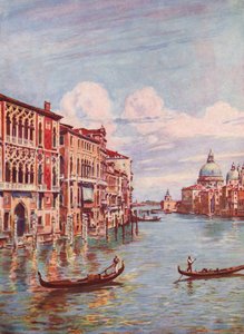 Venecia, El Gran Canal, Italia (litografía en color)