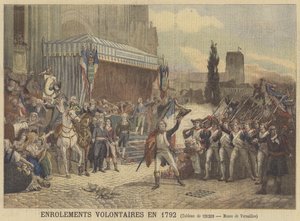 Voluntarios alistándose en 1792