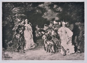 El Premio de la Danza(dibujo) de Auguste Lauzet