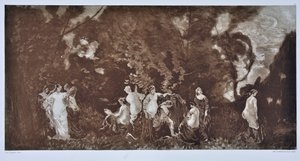 Las mujeres del rey (dibujo) de Auguste Lauzet