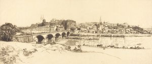 Angers - Vista panorámica Angers - Vue panoramique, 1912 de Auguste Lepere