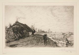 Camino a lo largo del pantano de la Vendée [Saint-Jean-de-Monts] de Auguste Lepere