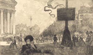 Esquina de la Rue Royale, 1890 de Auguste Lepere