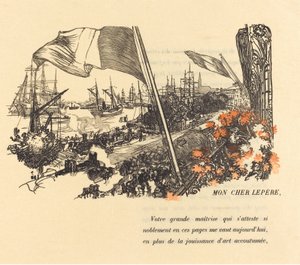 Página de dedicación, publicada en 1900 de Auguste Lepere