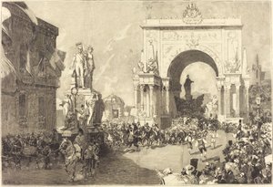 Fiestas jubilares de Bruselas de Auguste Lepere