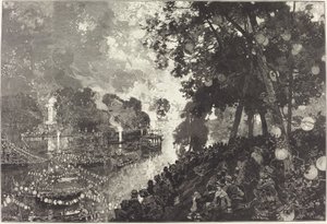 La Nieve en París de Auguste Lepere