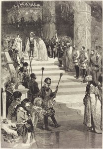 La coronación del emperador Alejandro III de Rusia (27 de mayo) de Auguste Lepere