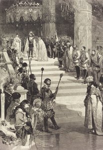 La coronación del emperador Alejandro III de Rusia 27 de mayo, 1883 de Auguste Lepere