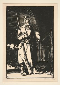 Le G. V. C. (Guardias de los canales de comunicación), de La guerra de 1914, primera serie, núm. 9