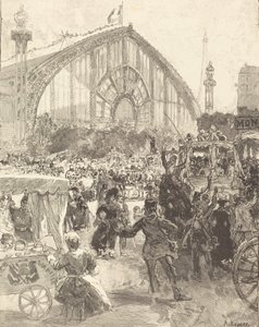 Le Palais des Machines, publicado en 1889 de Auguste Lepere