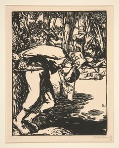 The Francs-Tireurs (Sharpshooters), de La guerra de 1914, primera serie, núm. 11 de Auguste Lepere
