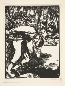 The Francs-Tireurs (Sharpshooters), de La guerra de 1914, primera serie, núm. 11 de Auguste Lepere