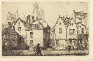 Casas Viejas en Amiens de Auguste Lepere