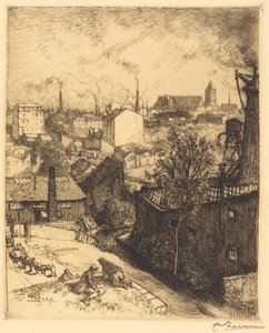 Recuerdo de St. Denis (Souvenir de Saint-Denis) de Auguste Lepere