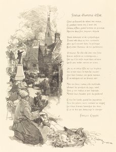 Estatua de hombre de estado, publicada 1886 de Auguste Lepere