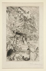 Domingo por la tarde en Nantes de Auguste Lepere